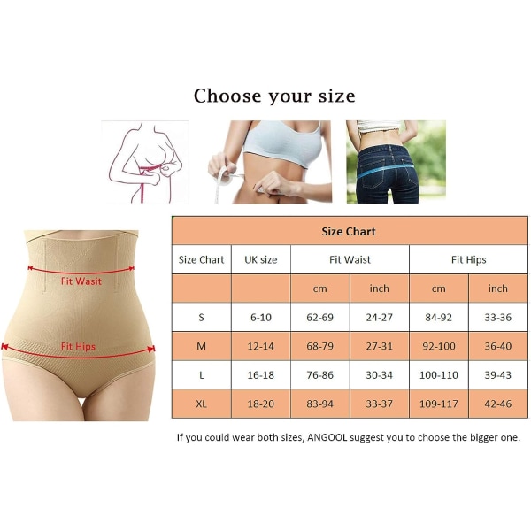 ANGOOL Tummy Control Shapewear Body Shaper för kvinnor