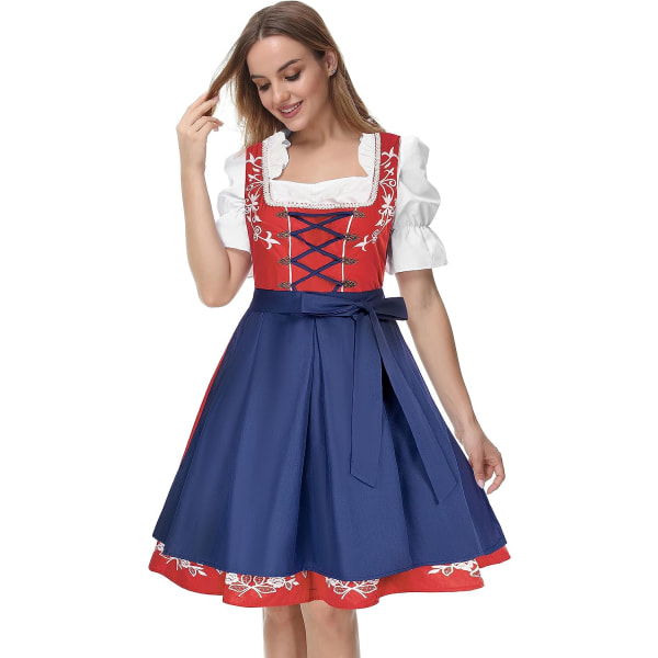 Tysk klänning för kvinnor Oktoberfest 3 delar