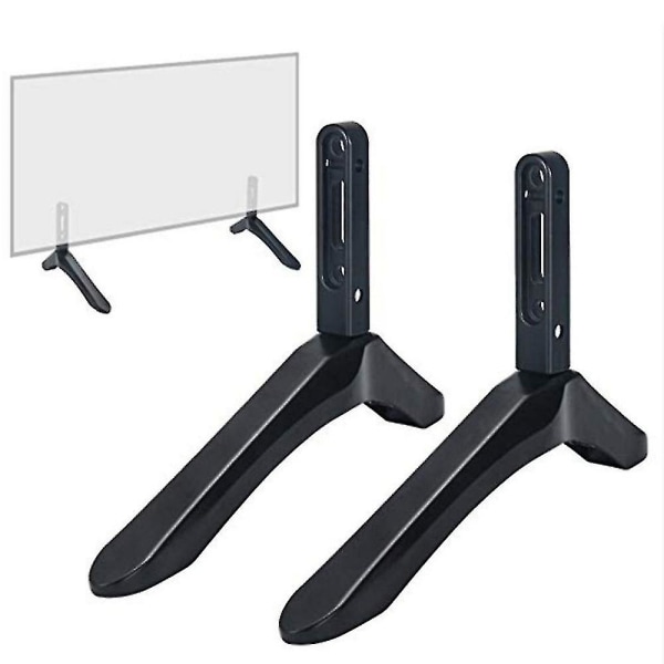 Universell svart TV-stativ basfäste metall TV-fäste bordsstativ för 32-65 tum T