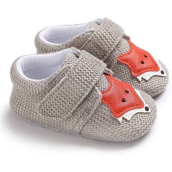 Baby Sneakers Mjuka Anti-halk Bottom Cartoon Sneakers Grey 6-9 Months