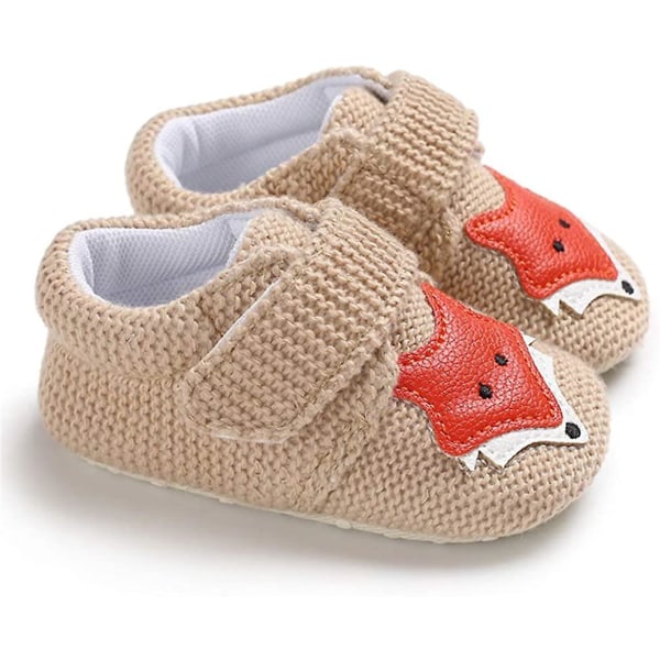 Baby Sneakers Mjuka Anti-halk Bottom Cartoon Sneakers Apricot 12-18 Months