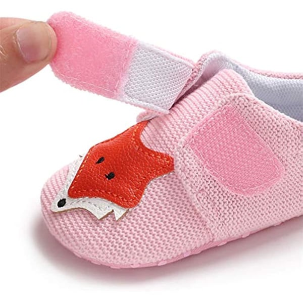 Baby Sneakers Mjuka Anti-halk Bottom Cartoon Sneakers Pink 6-9 Months