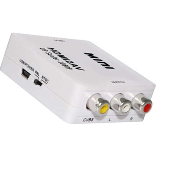 1080P Mini RCA Composite CVBS Video Audio Converter Adapter