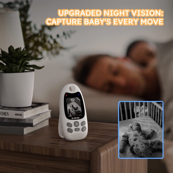 Baby med kamera med uppladdningsbart batteri