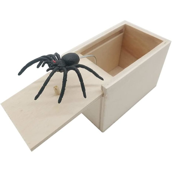 Spindelupptåg Skrämma Boxwood Surprise Boxhandgjord Rolig Praktisk S