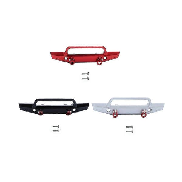 [LLC]Metal Front Bumper 9734 til Trx4m -4m 1/18 RC Crawler Bil Opgraderingsdele Op Tilbehør, sort