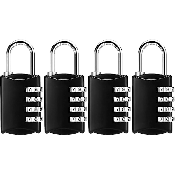 [LLC] 4-pack small 4-digit combination locks for school gym lockers