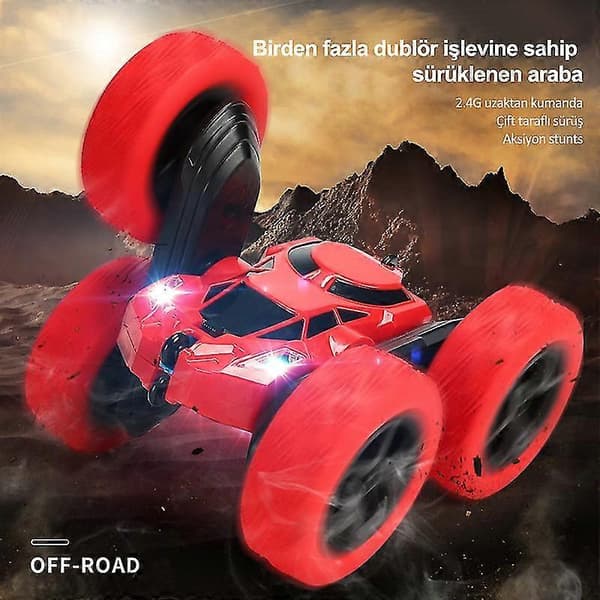 [LLC]Fjärrkontroll Dubbelsidig Drift Klättring Stunt Barnleksaksbil