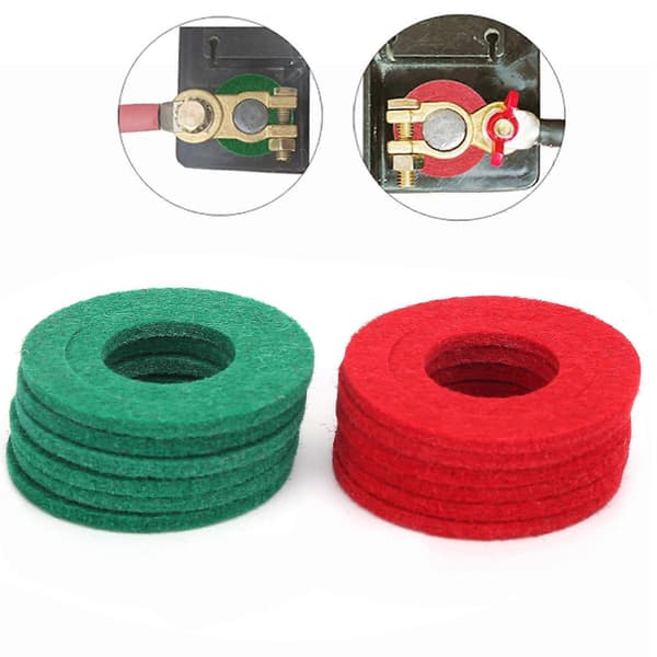 [LLC]12st Batteripolbricka 6 Röda 6 Gröna Korrosionsskydd Kabel Skyddsmatta YEMAA
