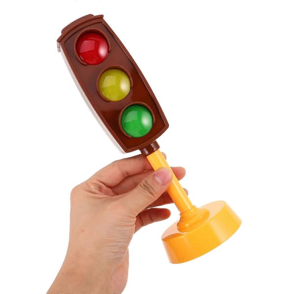 [LLC] Trafikklyssmodell med lys og lyder 2 stk for rollespillleker Light Brown 21.00X7.00X7.00CM