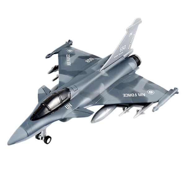 [LLC] Støbt Metal Model Fly Jagerfly Legetøj Samling Fly Legetøj Fly Træk Tilbage Gray