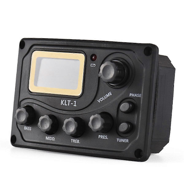 [LLC] Akustisk Gitarr Pickup Folkgitarr Klassisk Gitarr Pickup Equalizer BAS/MELLAN/DISKANT Pickup VOLYM/Pres/Stämapparat/Fas As