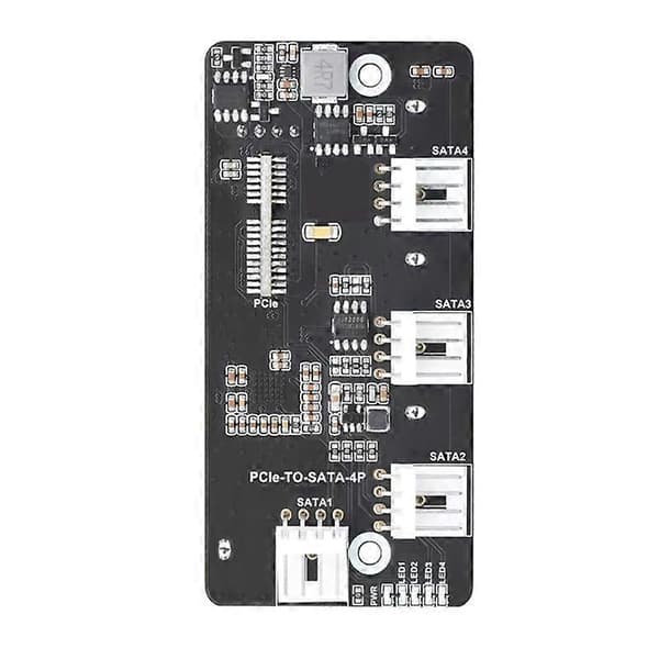 [LLC] Til Compute Module 4 CM4 PCIe til SATA PCI-E til Firevejs SATA3.0 Kort 6Gbps Højhastigheds SATA Udvidelseskort