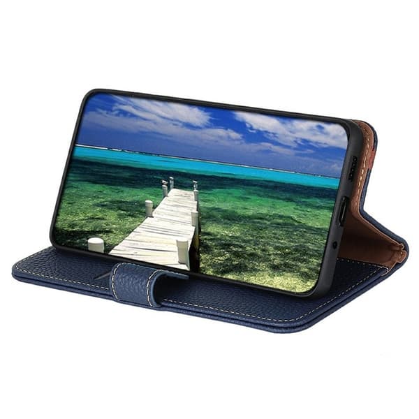 [LLC]KHAZNEH iPhone Air Wallet Case Genuine Leather - Blue