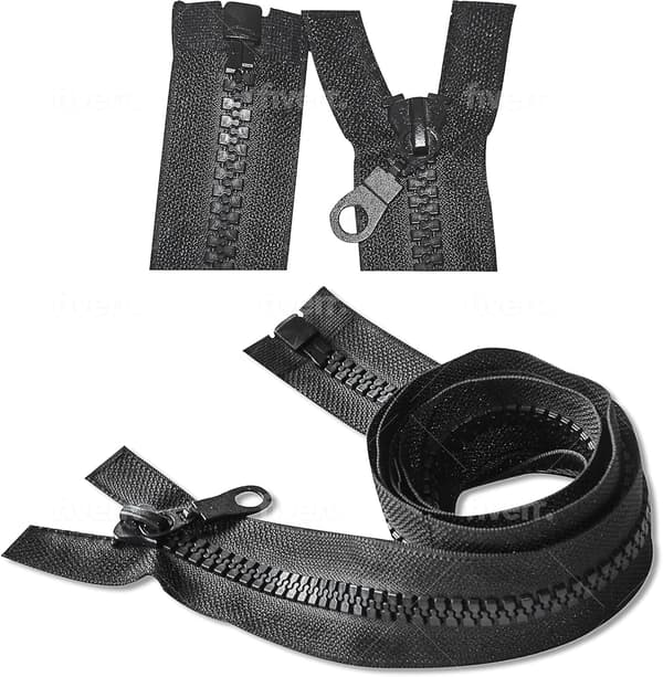 [LLC]1 st Blixtlås 70 cm Svart, Blixtlås för Jackor Kappor Sömnadsarbete