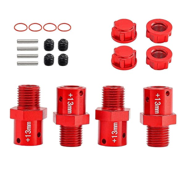 [LLC]4st 1/8 1/7 RC Bilkoppling Uppgraderingsdel Robust Professionell Lätt att installera red