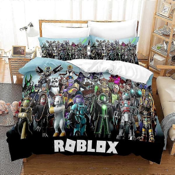 [LLC]Th3 Roblox 3D-printat bäddset påslakan örngott barnpresent AU