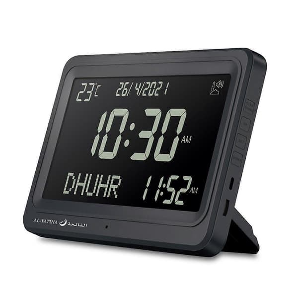 [LLC] Azan Clock Automatic Worldwide Digital 8 Azan Prayer Sounds Islamic Wall and Desk Clock A