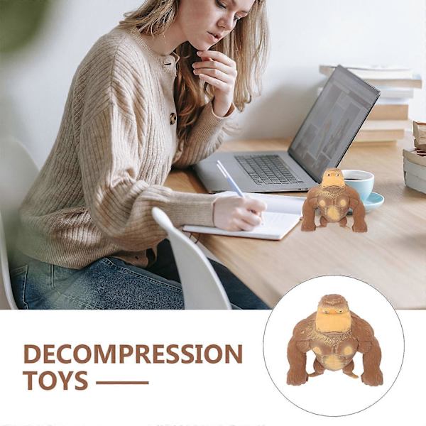 [LLC] Elastisk ångestleksak Gorillformad stressleksak för barnartiklar