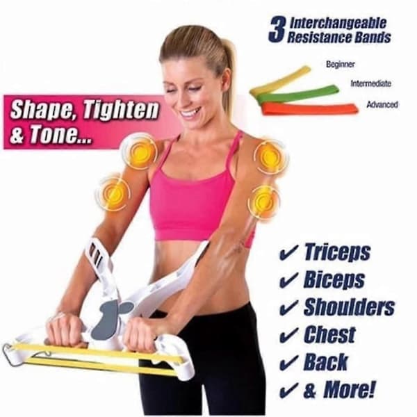 [LLC]Threngthen Brawn Exerciser Underarms Handledsstyrka Träningsutrustning 3 Volymer Vit