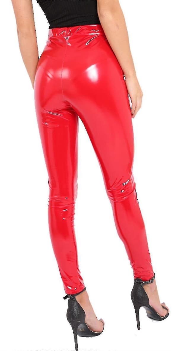 [LLC]Thdies Vinyylileggingsit Red UK 8