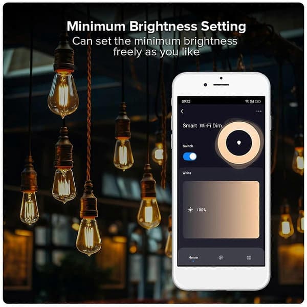 [LLC]Thya WiFi Smart Dimmer Triac Dimmer LED-kontroller APP Fjernkontroll for Alexa Home As Shown B