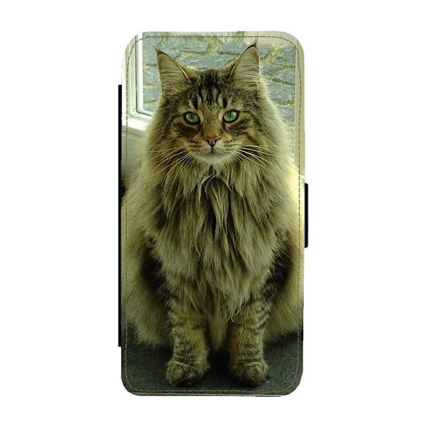 [LLC] Norwegian Forest Cat iPhone 14 Plus Flip Mobile Case