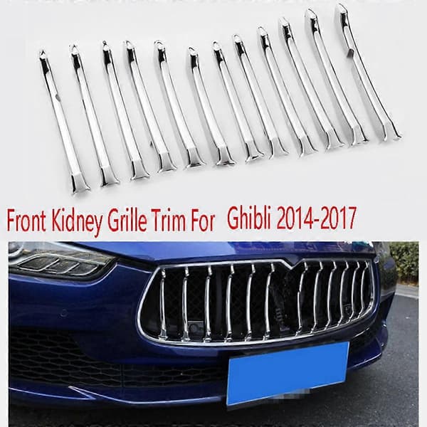 12 stk. frontgrilltrim nyregrill til Maserati Ghibli 2014-2017