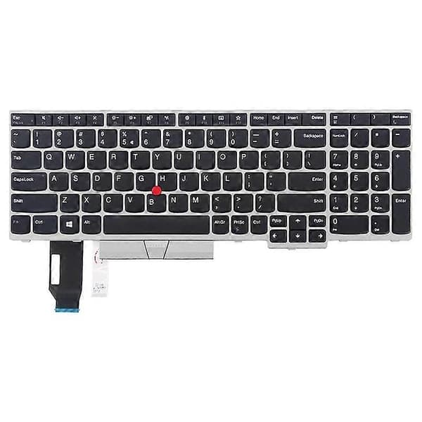 [LLC]Th Version tangentbord för Lenovo Thinkpad E580 E585 E590 E595 T590 P53S L580 L590 P52 P72 P53 P73 Silver