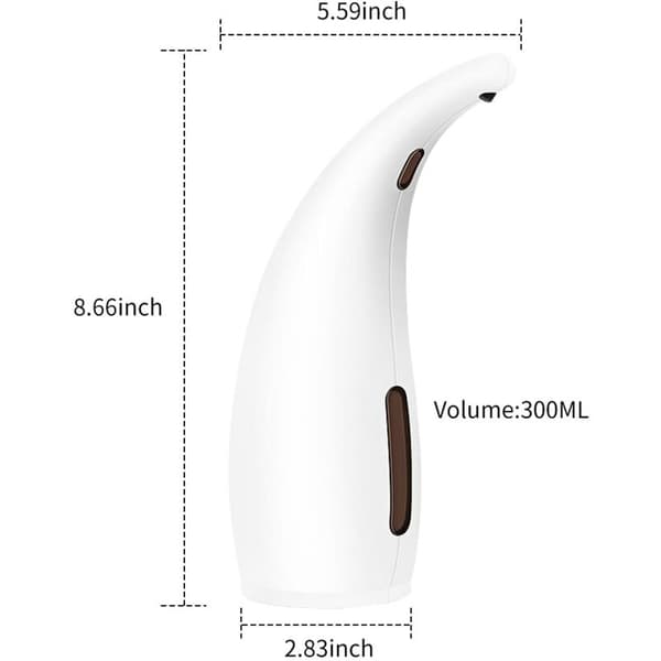 [LLC] 300ml Automatic Soap Dispenser Infrared Sensor Touchless Hands-Free Soap Dispenser Dish Soap Lotion Gel