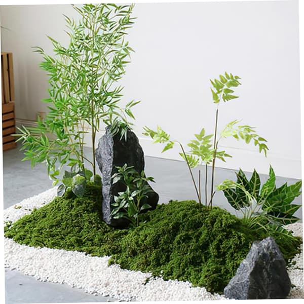 [LLC] Artificial Moss 50g Plastic Artificial Moss Realistic Look Artificial Moss Natural Artificial Green Lichen Plants for Plant Pot Cr