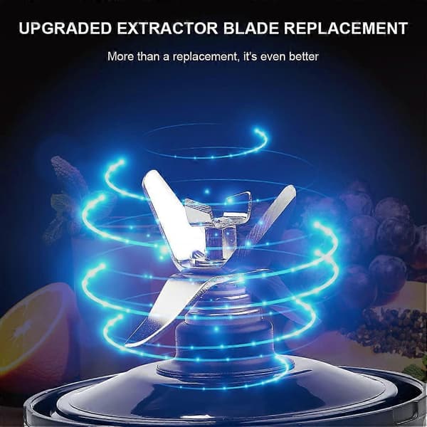 [LLC]6-finnet blenderblad-erstatning for Ninja Pro Extractor Blade for Nutri Ninja Blender Parts Auto IQ Black