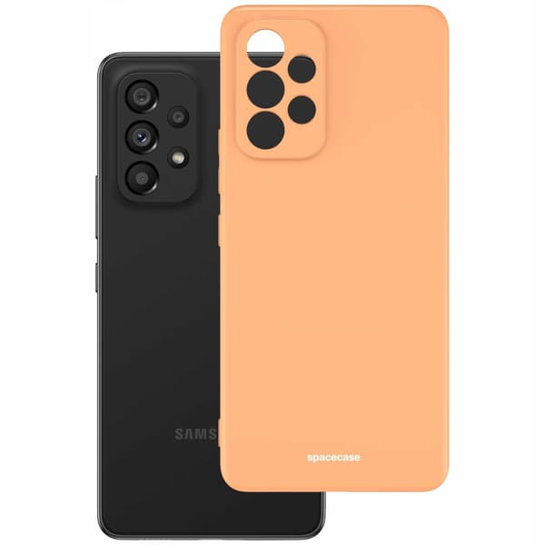 [LLC]Spacecase Silikonikotelo Galaxy A53 5G Puhelimeen Oranssi