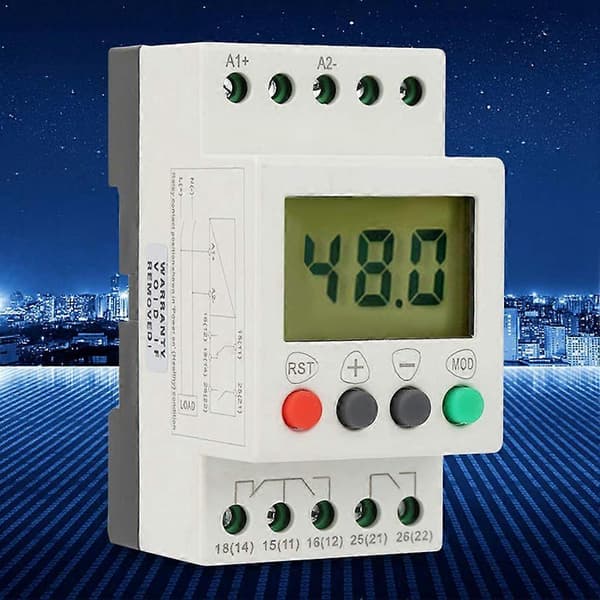 [LLC]Thltage Detection Relay SVR1000 Spænding Digital Enkelt, ACDC 24-48V