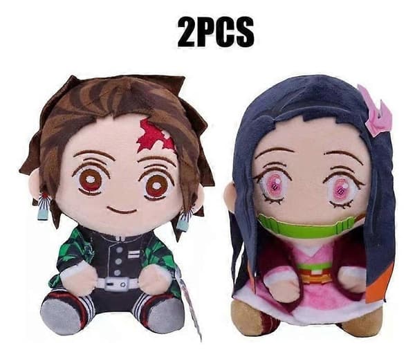 [LLC] Tanjiro Nezuko plysjleketøy 20 cm 2 stk