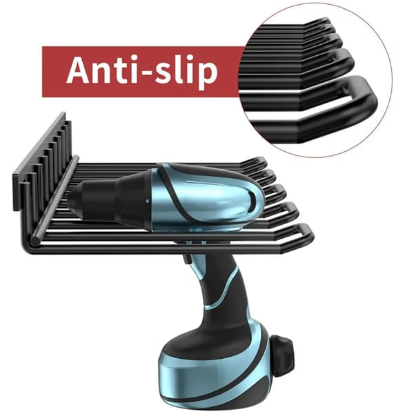 [LLC] Power Tool Shelf Power Tool Holder Wall Mounted Power Tool Organizer Workshop Wrench Tool Screwdriver Storage Rack Home 10 hooks