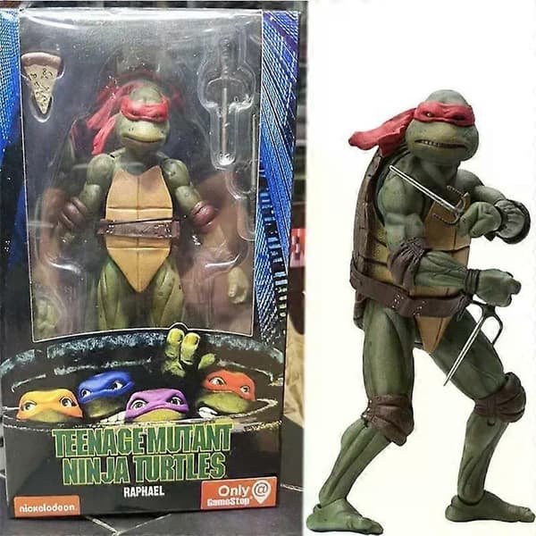 Neca Ninja Turtles Anime Figur Tmnt Action Figur 1990 Filmversion Limited Edition Barnleksaker Rumsdekoration Födelsedagspresent E E