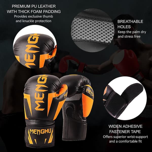 [LLC]Thxing Handskar Kickboxning Muay Thai Boxningssäck Handskar Utomhussport Vantar Boxning fluorescent