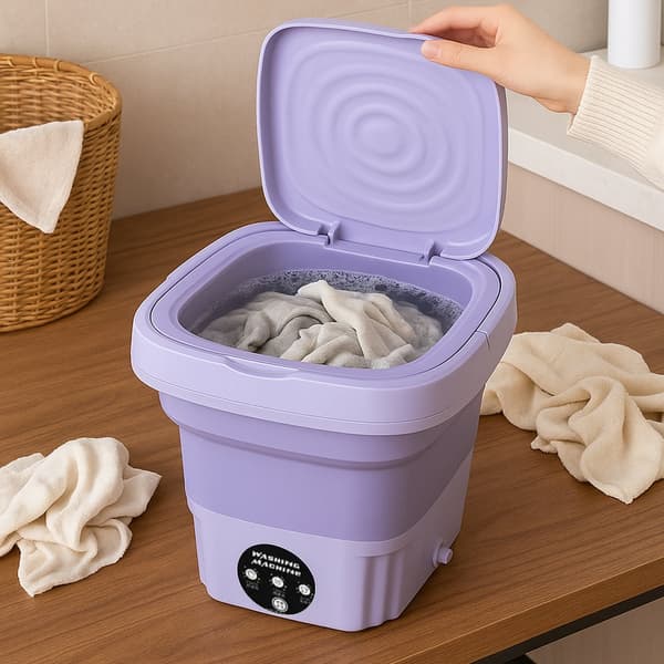 [LLC]Portable & Foldable Washing Machine with Drying Function Lila 1380