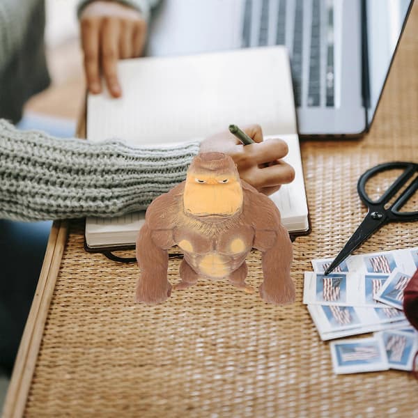 [LLC] Elastisk angstlegetøj Gorillaformet stresslegetøj til børneartikler