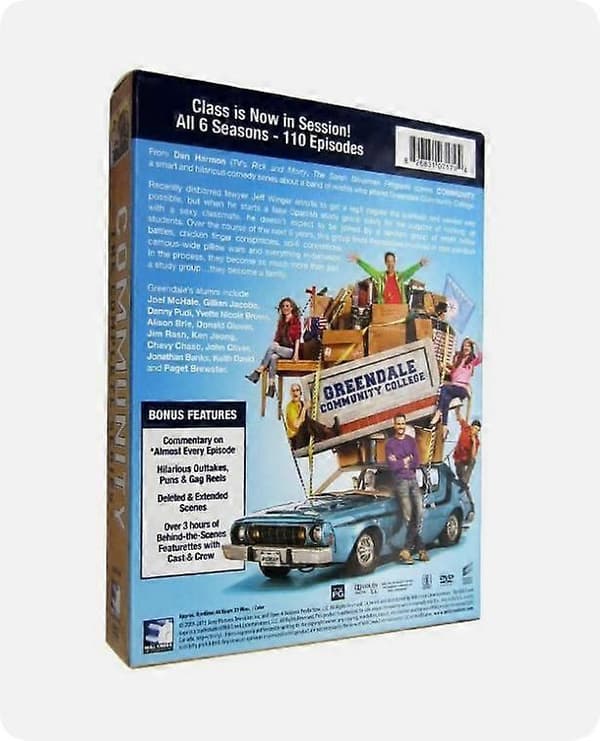 [LLC]Community: The Complete Series Season 1-6 DVD New Sealed 12-Disc English Version