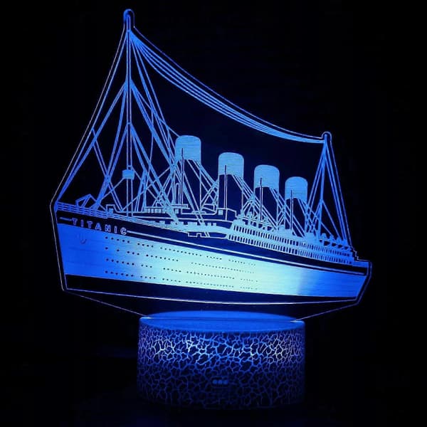 [LLC]Thght Light Titanic Nattlampa för barn 3d