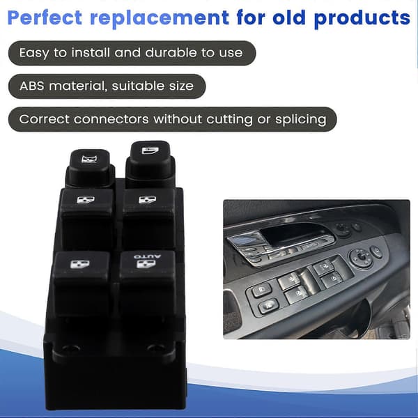 [LLC]Thr POWER WINDOW MAIN SWITCH til Ssangyong REXTON 2004-2011 8582008C04HEN8582008C04HCX Black