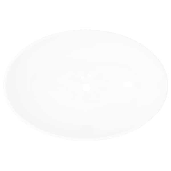 [LLC]vidaXL Servant oval 40 x 33 cm keramisk hvit Vit white