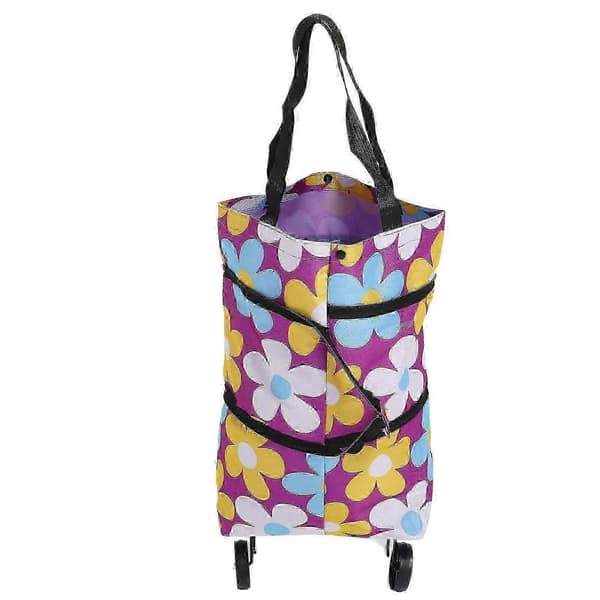 [LLC]Th25 Senaste Modellen Hopfällbara Vagnväskor Vikbar Shoppingväska Canvas