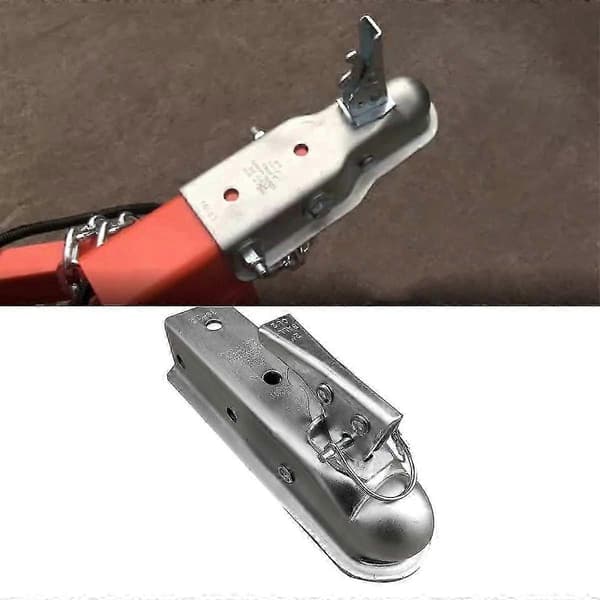 [LLC] Tilhengerkobling 2 x 2 tommer kulekobling rett tunge 3500 Lbs Bobildeler Tilbehør Silver