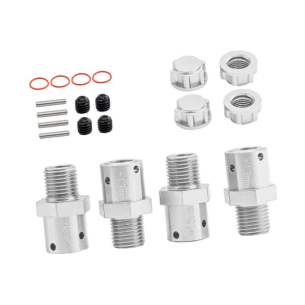 [LLC]4st 1/8 1/7 RC Bilkoppling Uppgraderingsdel Robust Professionell Lätt att installera silver