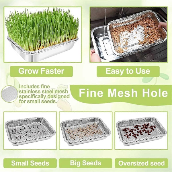 [LLC] Spirebakker i rustfrit stål, 2-lags, 26,4 cm Silver