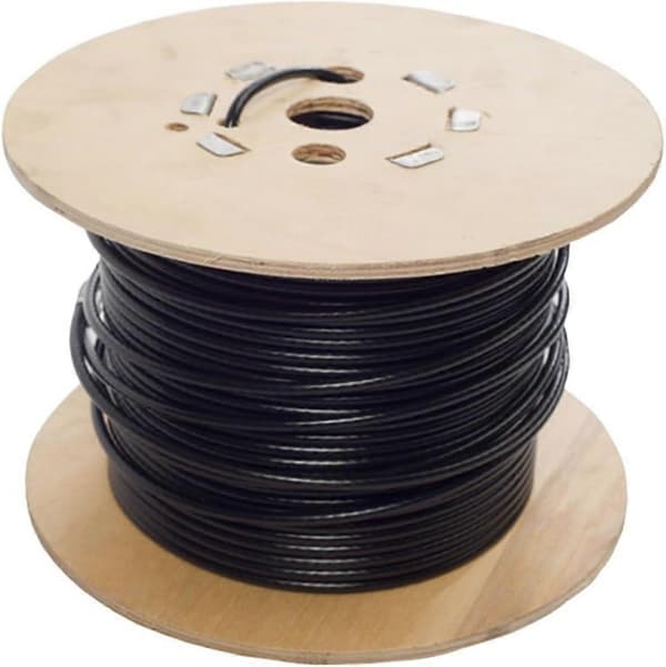 Wire Rope, Sort PVC Plastbelægning Fleksibel Ståltråd Vandtæt Og Rustfri (2.0mmX30M) 2.0mmX30M Sort Wire Rope