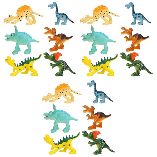 [LLC] Plast dinosaurmodel legetøj pædagogisk sæt med 18 stk. til børns læring